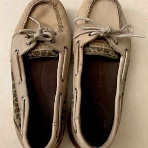 Sperry Angelfish Boatshoe w/ Cheetah Print